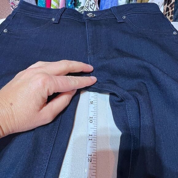 DL1961 Women's 4-Way Stretch Emma Power Legging Skinny Jean Dark Blue Wash Sz 26 - Picture 11 of 13